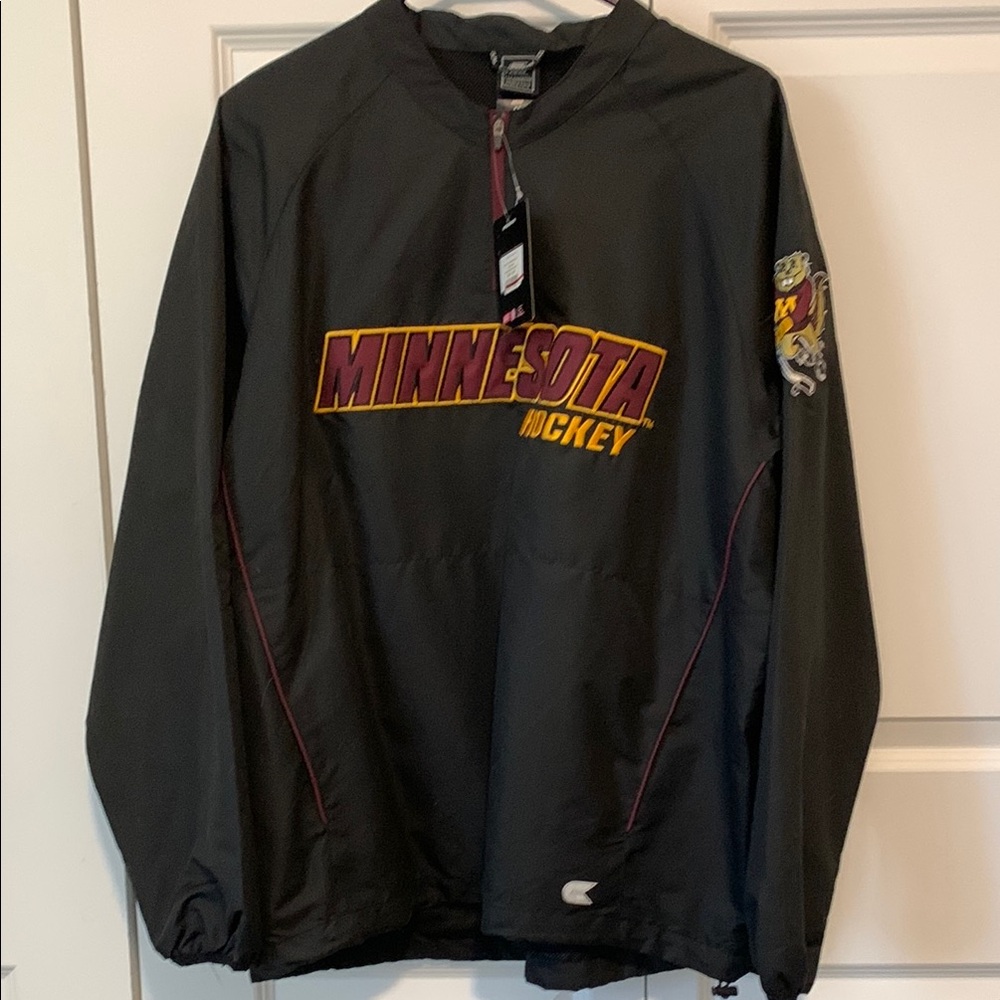 Minnesota Gopher Hockey Black Pullover Jacket NWT